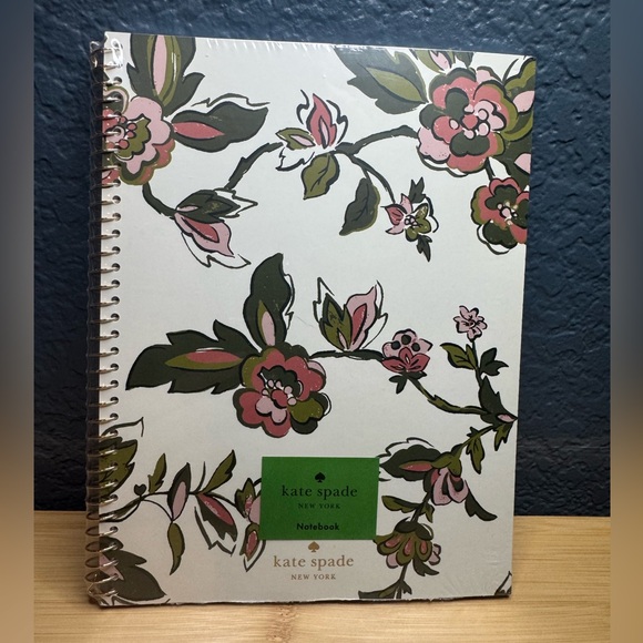 Kate Spade Floral Notebook - Pink and Green - Picture 1 of 3